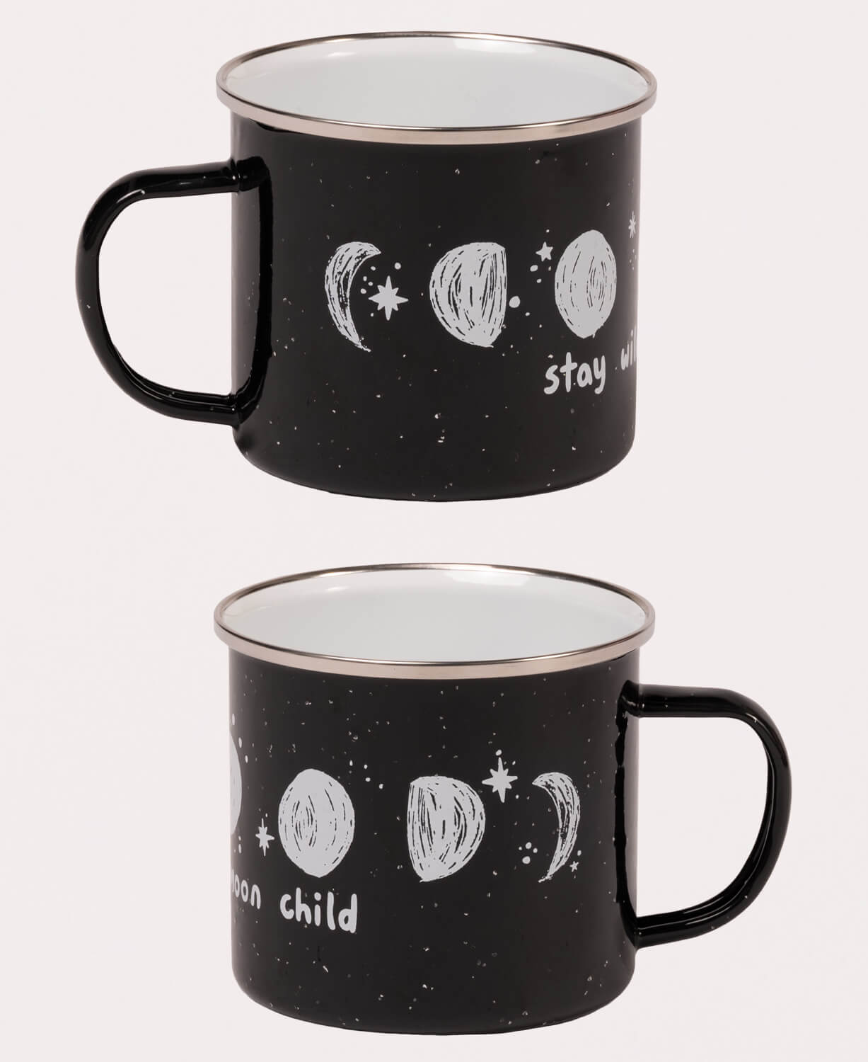 Stay Wild Moon Child Enamel Camping Cup