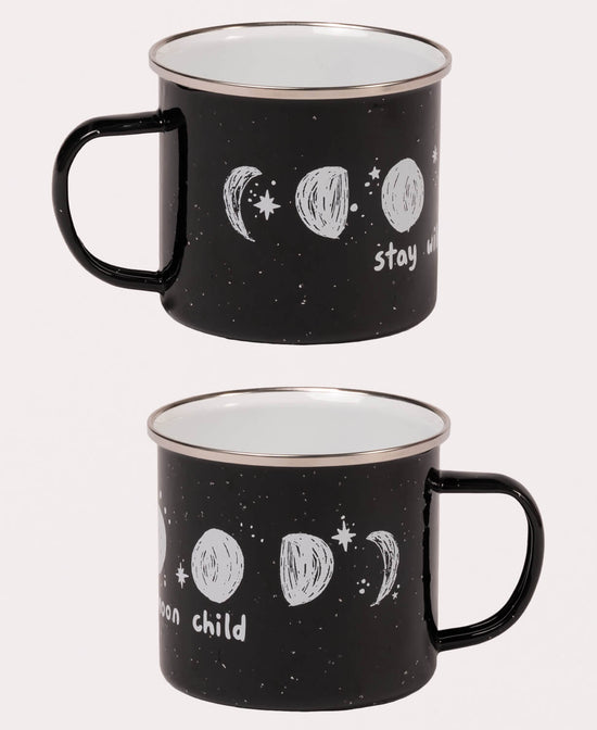 Stay Wild Moon Child Enamel Camping Cup - Stay Wild Moon Child Enamel Camping Cup