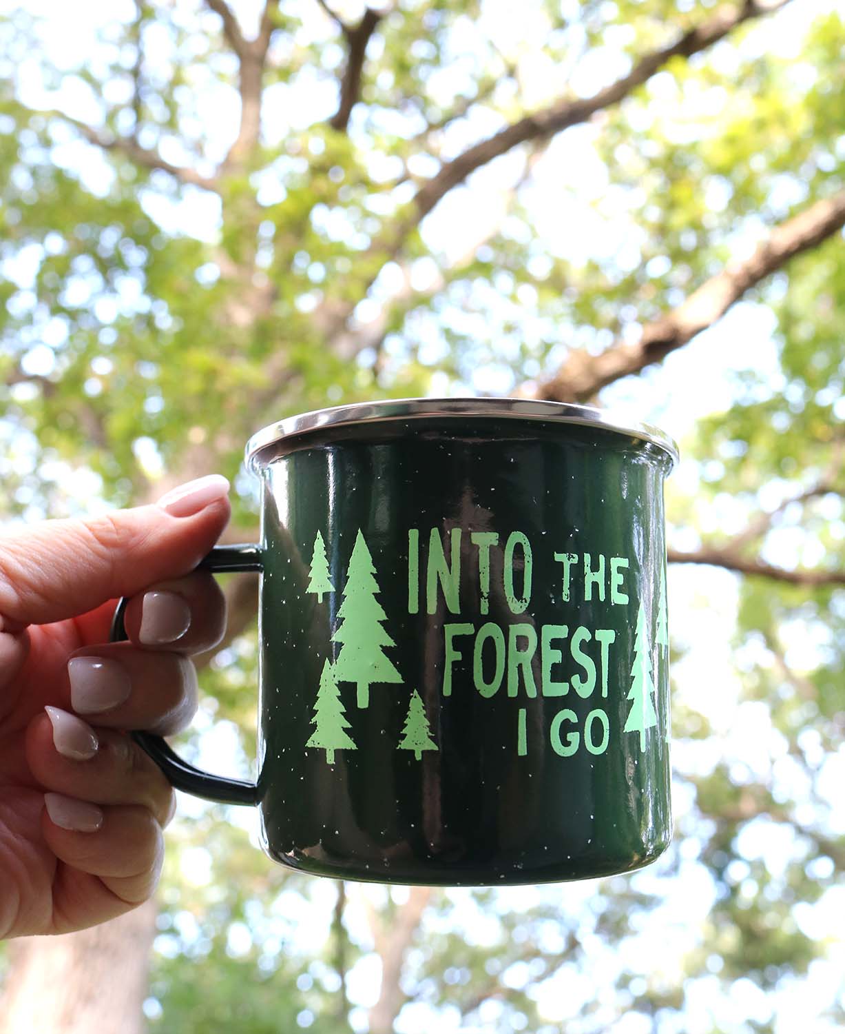 Into the Forest Enamel Camping Cup