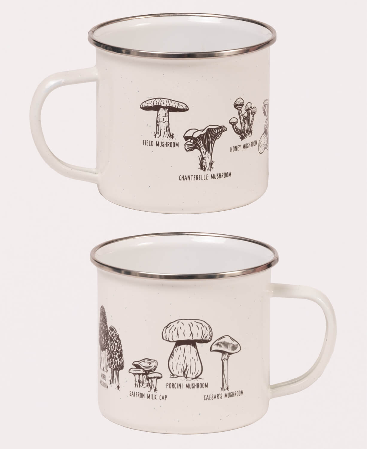 Mushroom Botanical Enamel Camping Cup