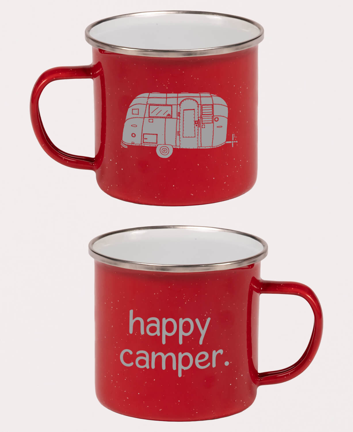 Happy Camper Enamel Camping Cup
