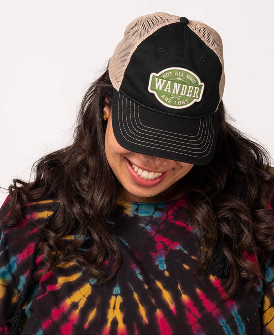 Not All Who Wander Baseball Cap - Not All Who Wander Cap | Soul Flower Hippie Hats