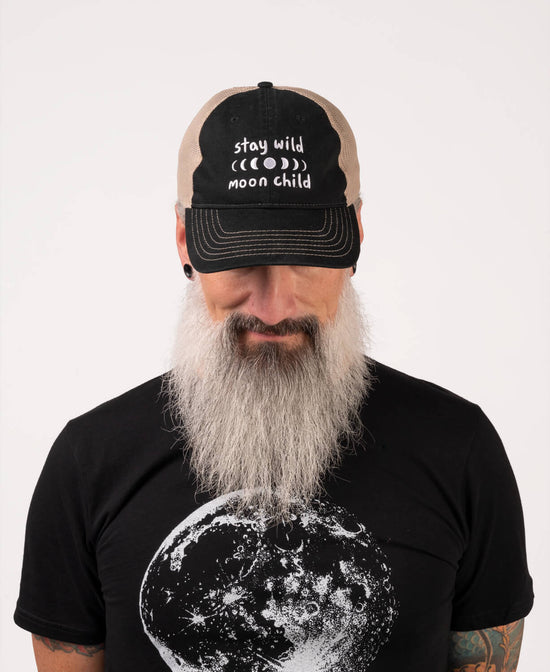 Stay Wild Moon Child Baseball Cap - Stay Wild Moon Child Hat | Hippie Baseball Caps | Soul Flower