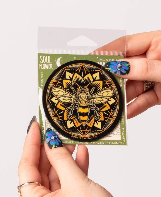 Bee Mandala Magnet - Bee Magnet | Bee Mandala Magnet | Soul Flower