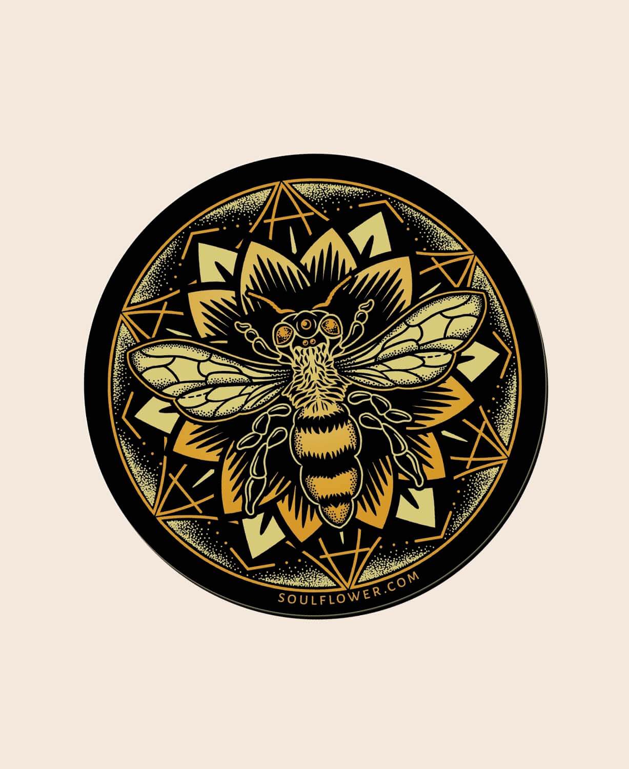 Bee Mandala Magnet
