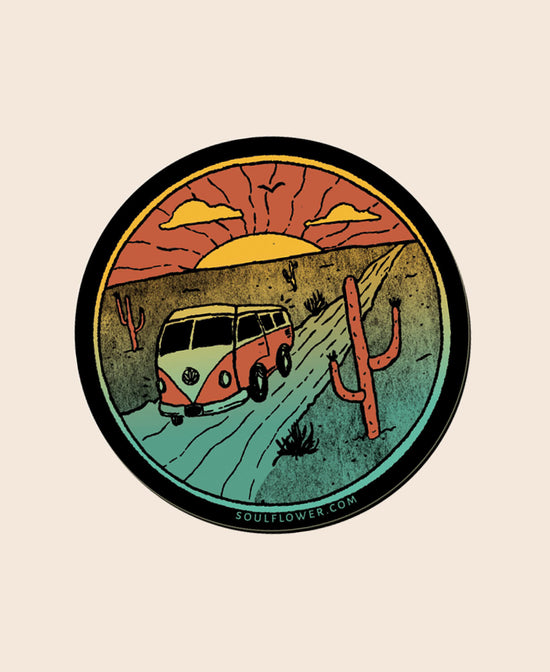 Desert Bus Magnet - Desert Bus Magnet | VW Bus Magnet | Soul Flower