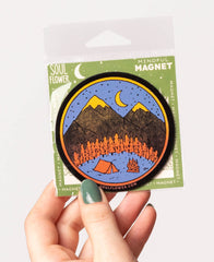 Mountain Camper Scene Magnet