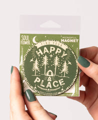 Happy Place Camping Magnet