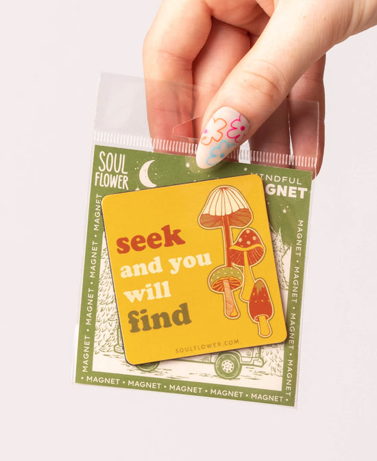 Find Mushrooms Magnet - Mushrooms Magnet | Mushroom Magnets | Soul Flower