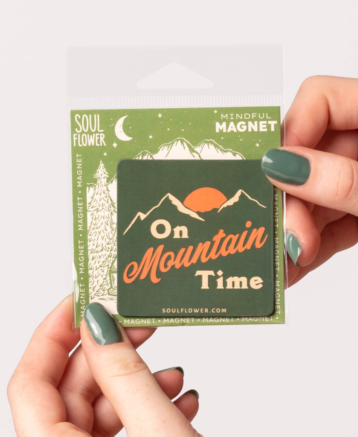 On Mountain Time Magnet | Mountain Magnets | Soul Flower