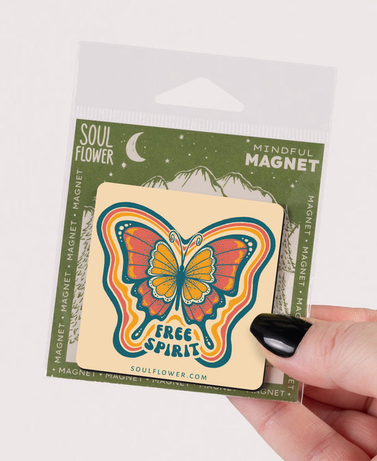 Free Spirit Butterfly Magnet - Butterfly Magnet | Hippie Magnets | Soul Flower