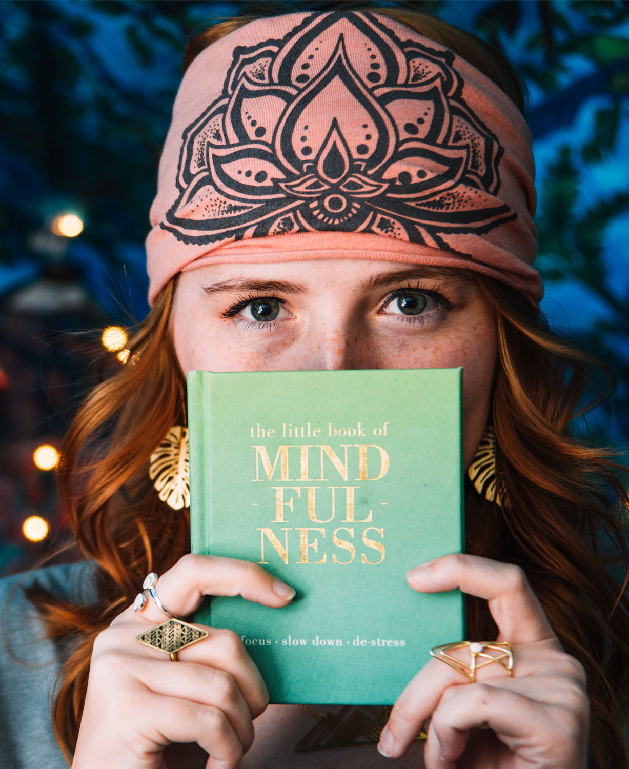 NEW! Jewel Lotus Boho Headband Women