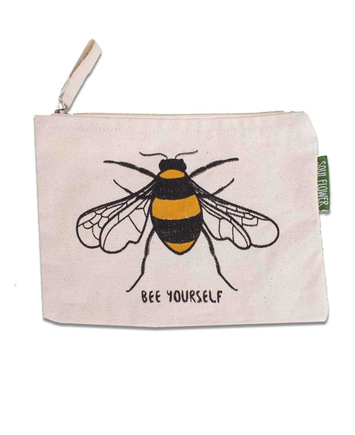 Bee Yourself Large Zipper Pouch