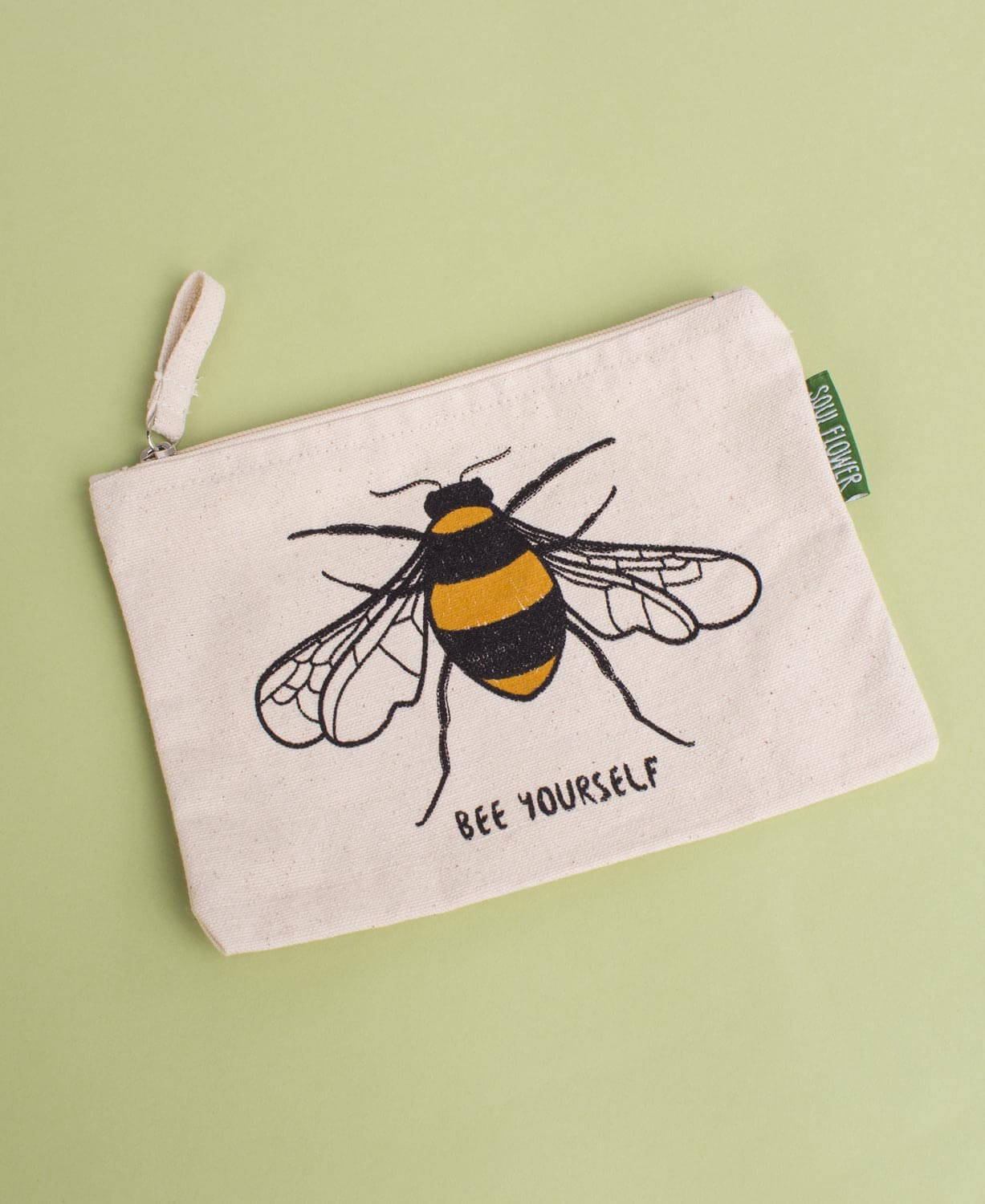 Bee Yourself Large Zipper Pouch