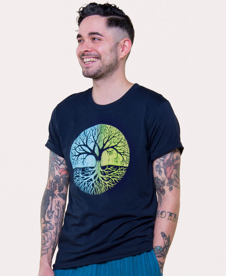 Tree Of Life Organic T-Shirt - Unisex - Tree Organic T-Shirt | Tree of Life Shirt | Soul Flower Men