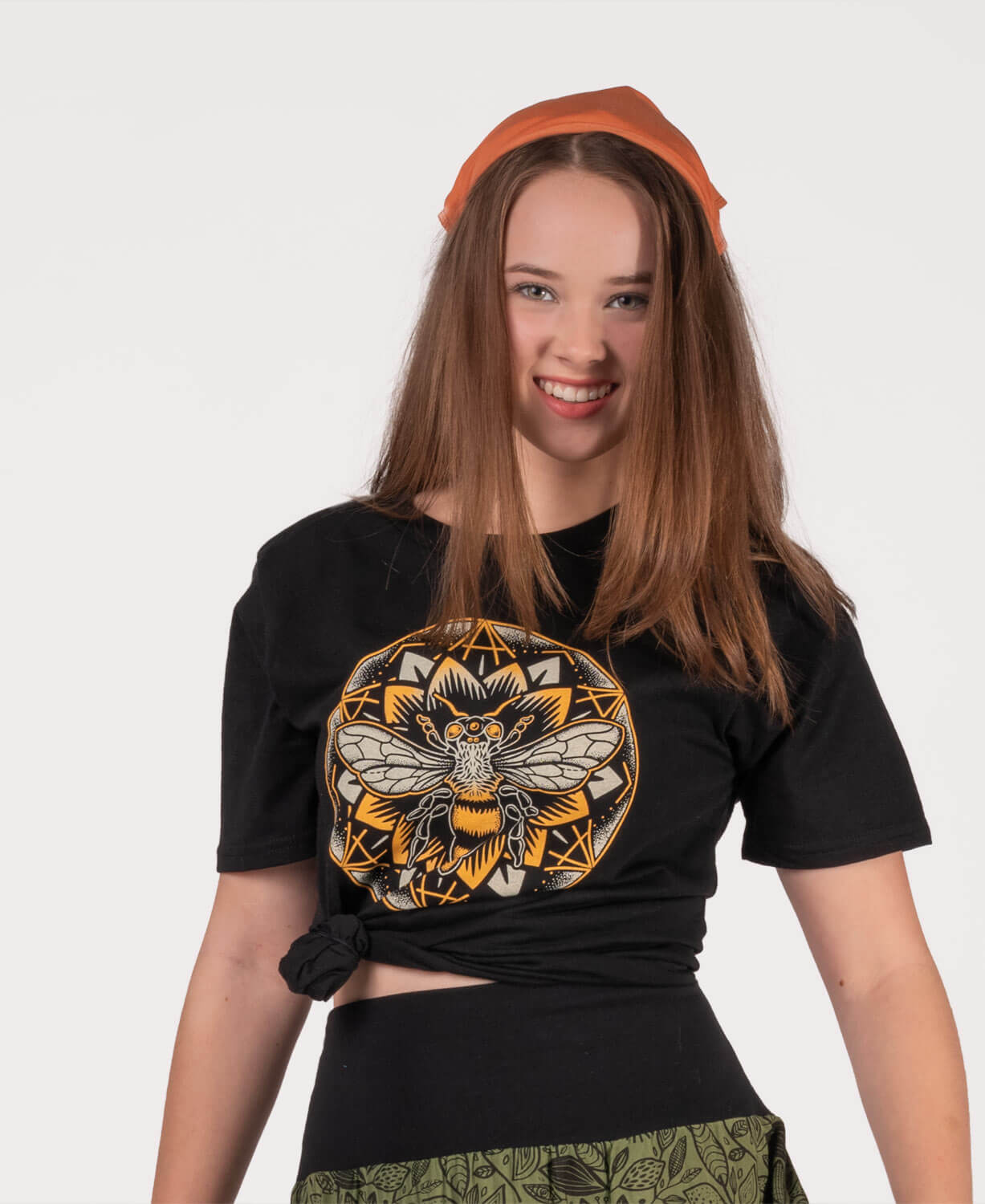 Bee Mandala Organic T-Shirt - Unisex Women
