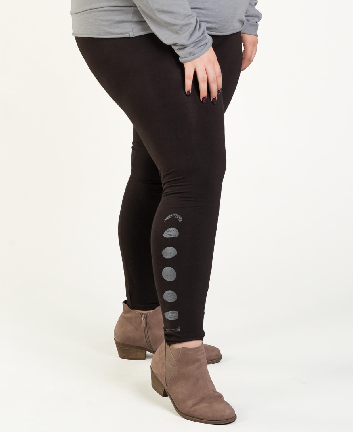 Lunar Phases Organic Cotton Leggings Women