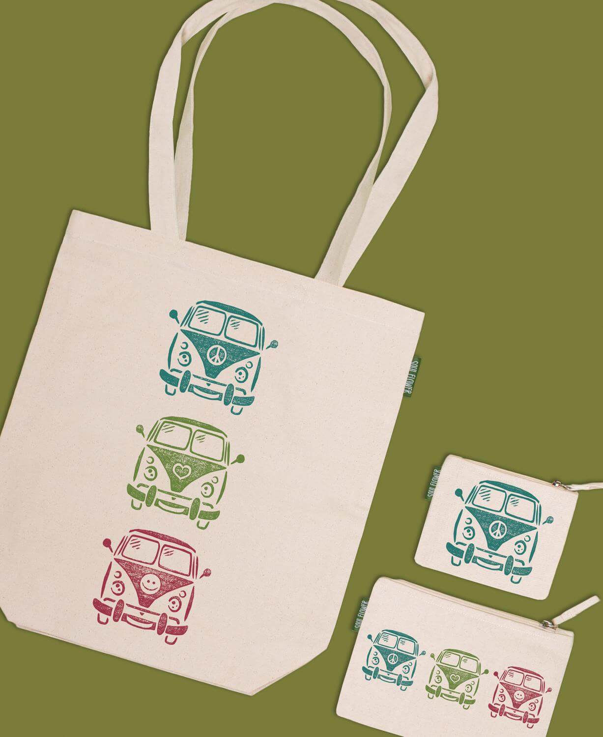 Hippie Bus Small Zipper Pouch