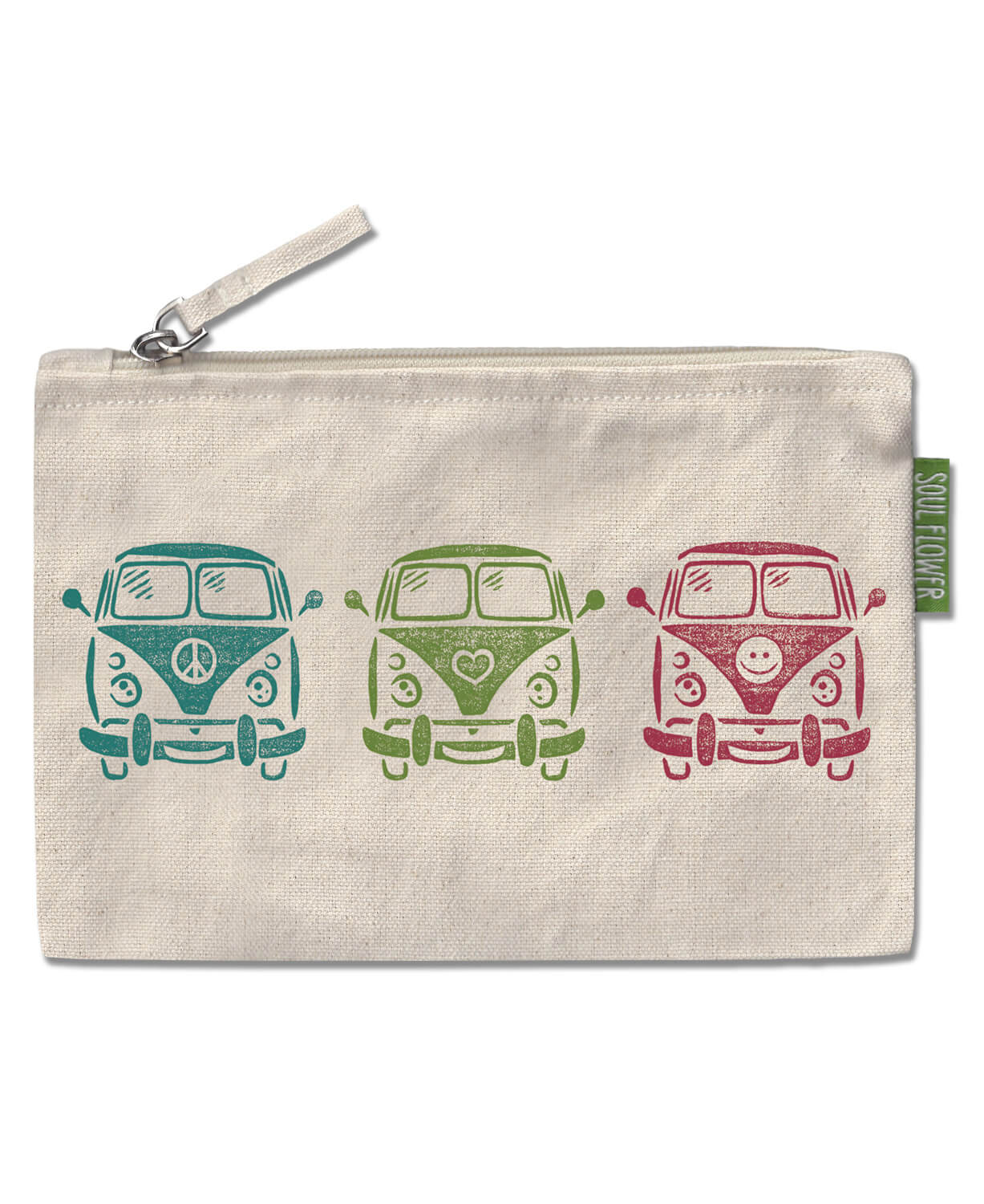 Hippie Bus Large Zipper Pouch