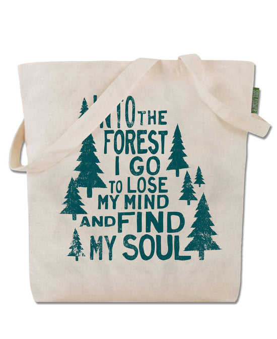Into the Forest Eco Tote Bag - Into the Forest Tote Bag | Organic Canvas Bag | Soul Flower