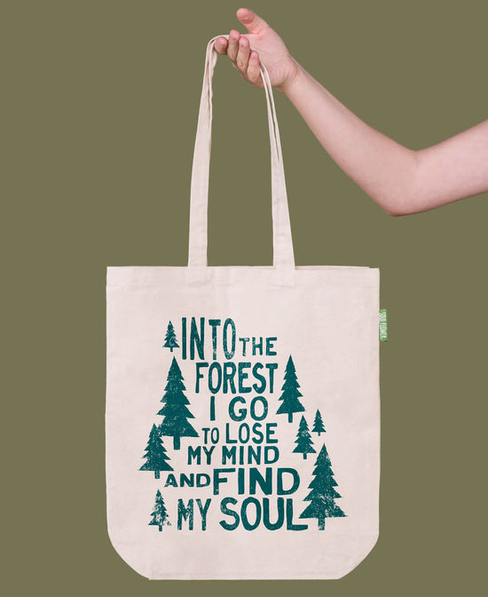 Into the Forest Eco Tote Bag - Into the Forest Tote Bag | Organic Canvas Bag | Soul Flower