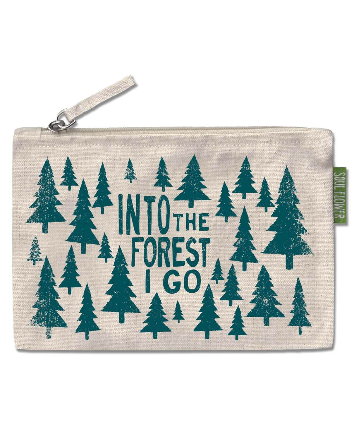 Into the Forest Large Zipper Pouch
