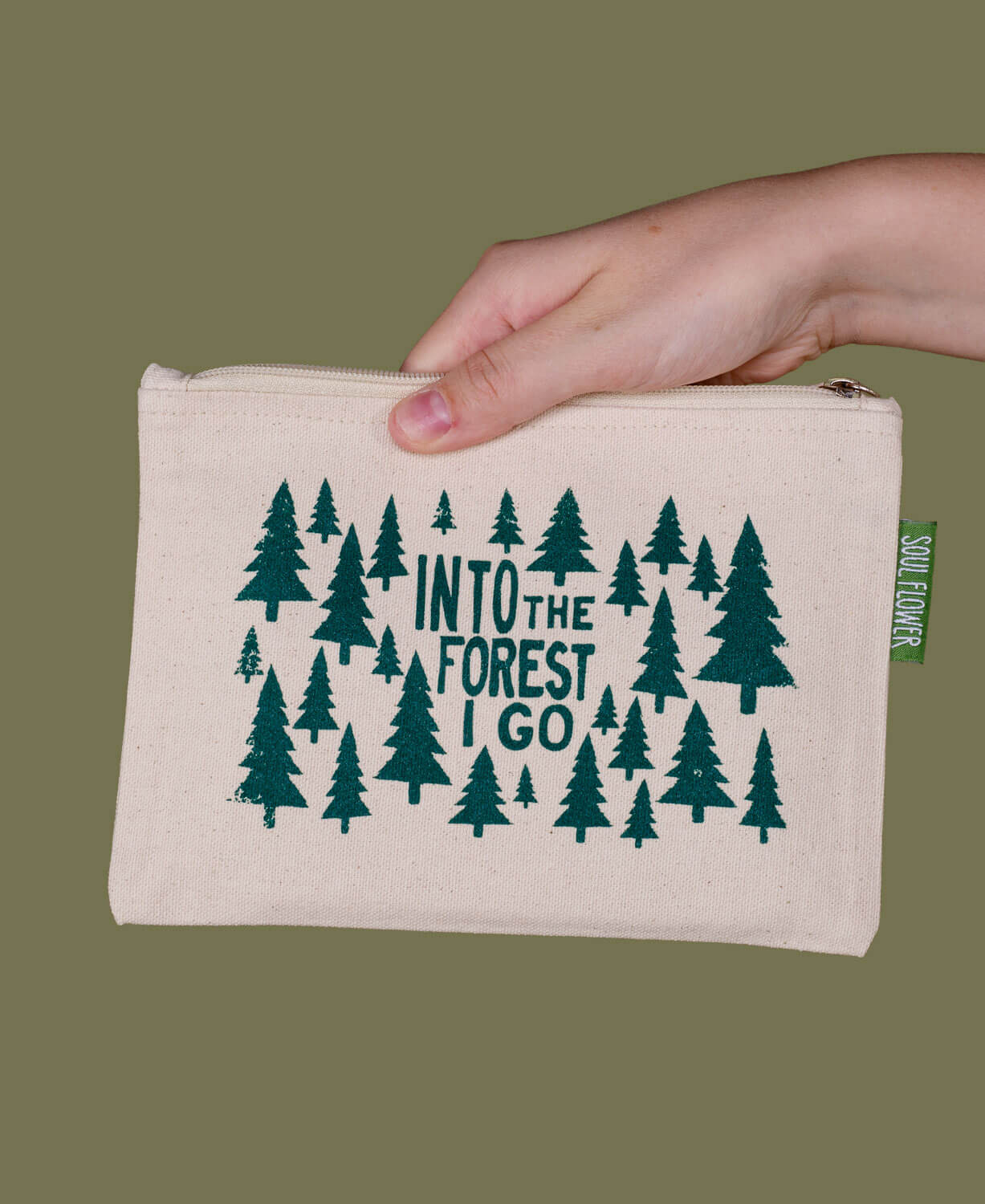 Into the Forest Large Zipper Pouch