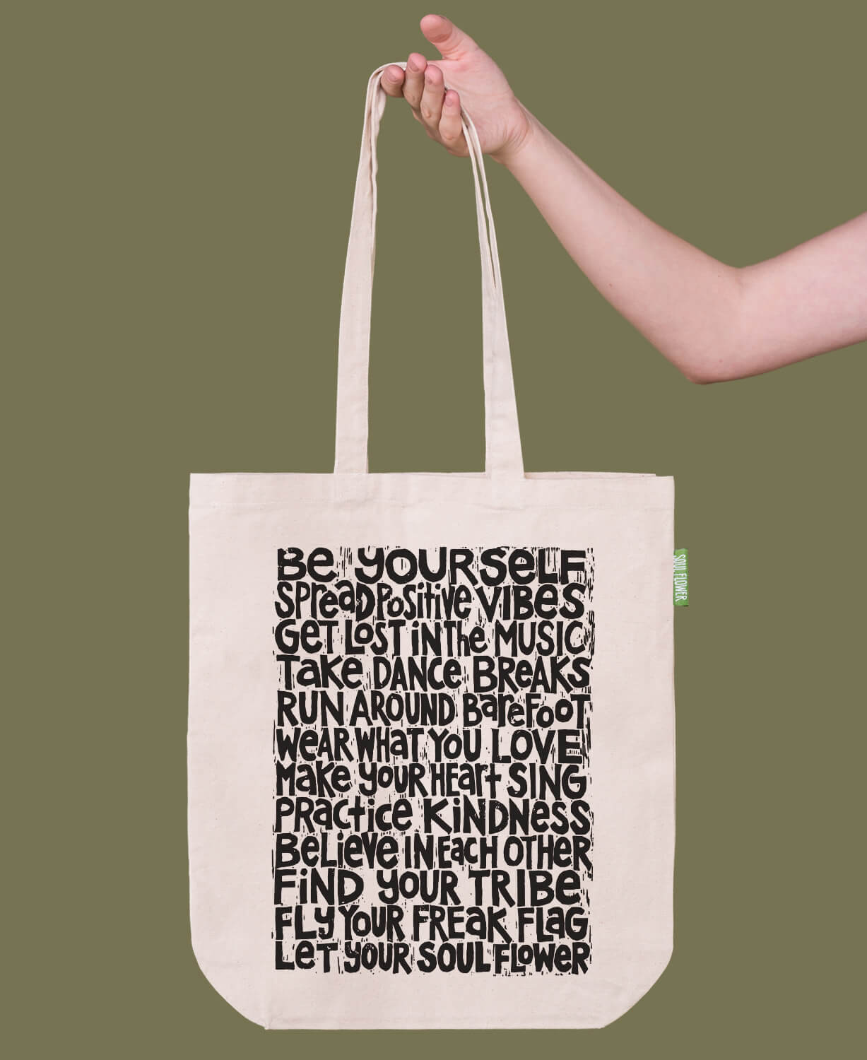Soul Flower Manifesto Eco Tote Bag