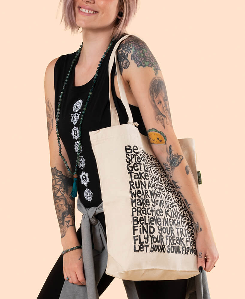 Soul Flower Manifesto Eco Tote Bag