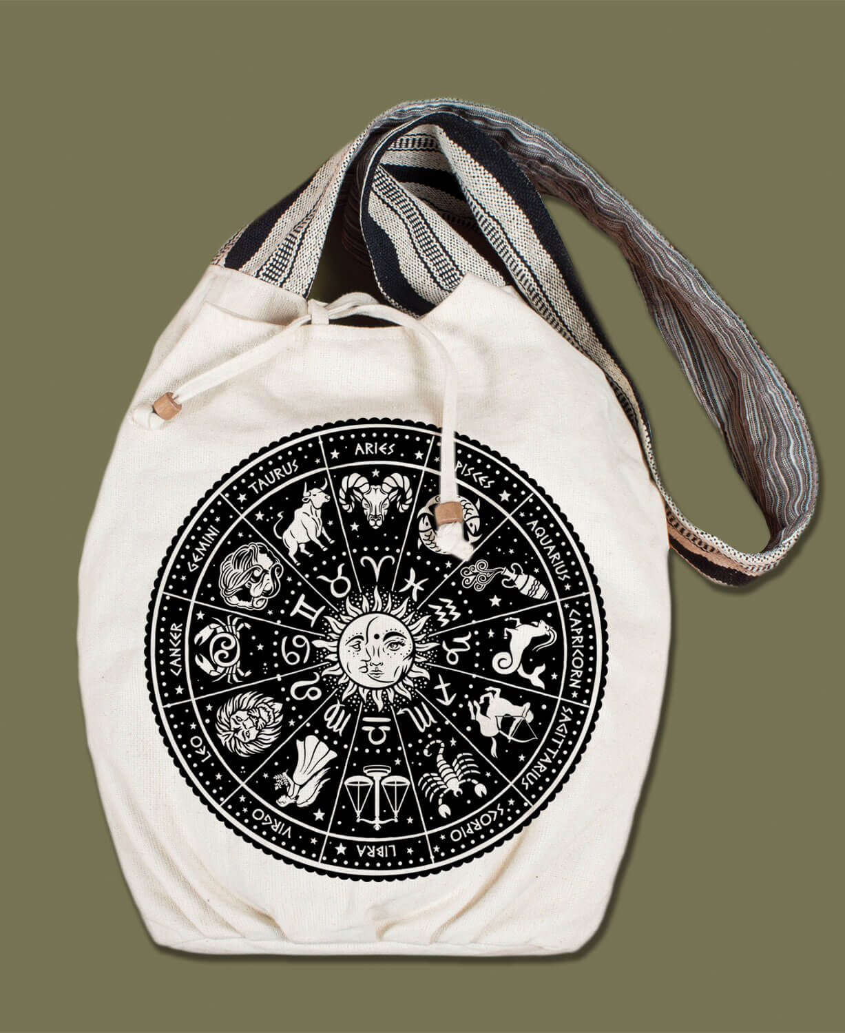 Zodiac Boho Bag - Natural