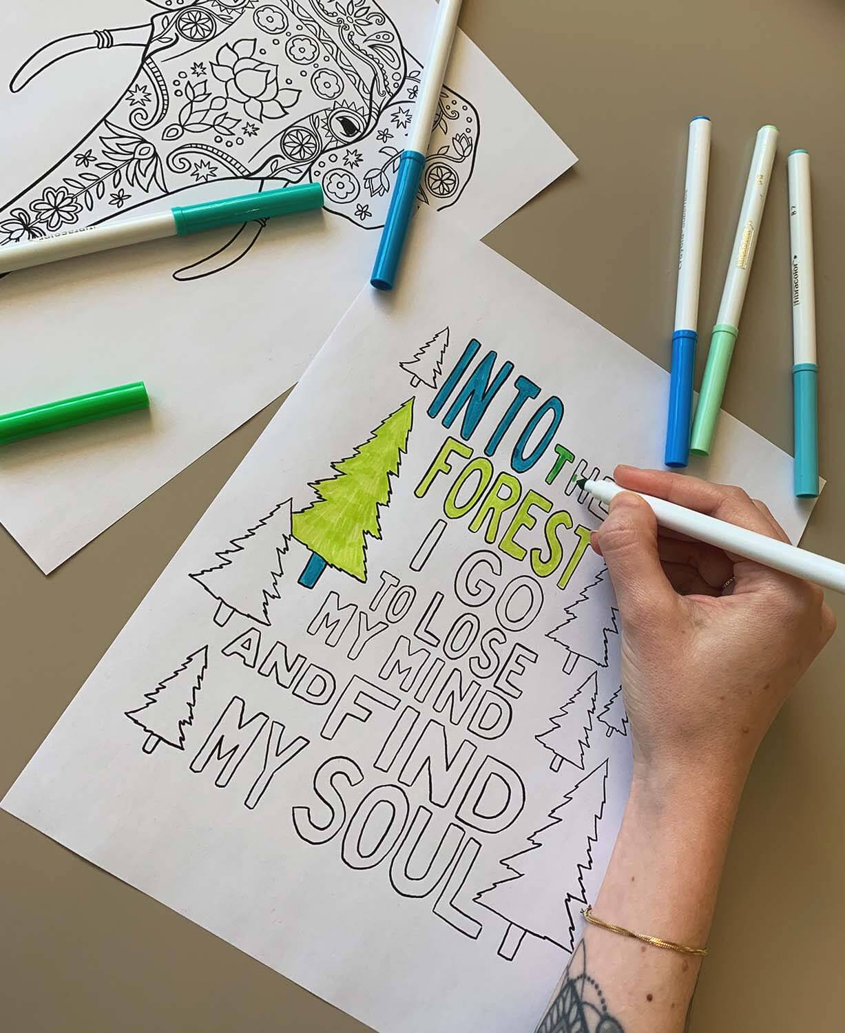 Soul Flower Designs Coloring Book - Printable (Digital Download)