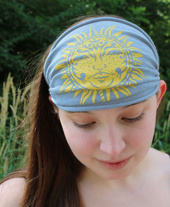 Celestial Sun Art Boho Headband - Fern Headband | Nature Hairband | Soul Flower Women