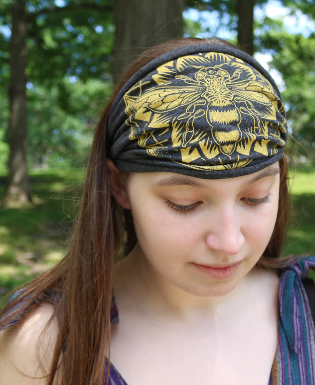 Bee Mandala Boho Headband Women