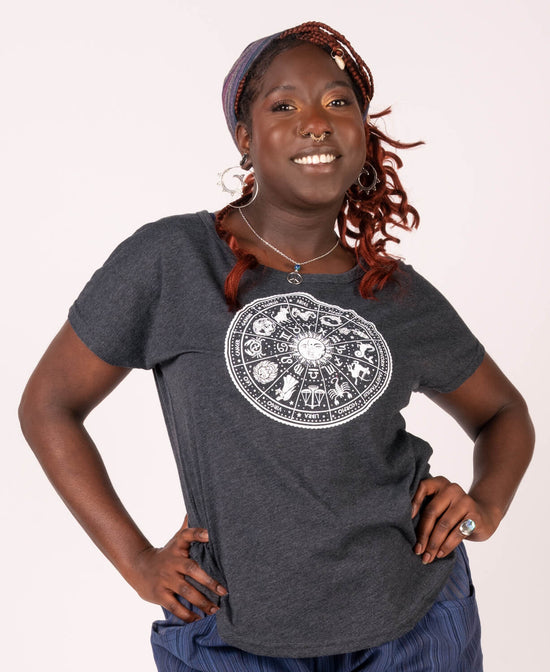 Zodiac Slouch Top - Zodiac T-Shirt | Astrology Slouch Top | Soul Flower Women plus