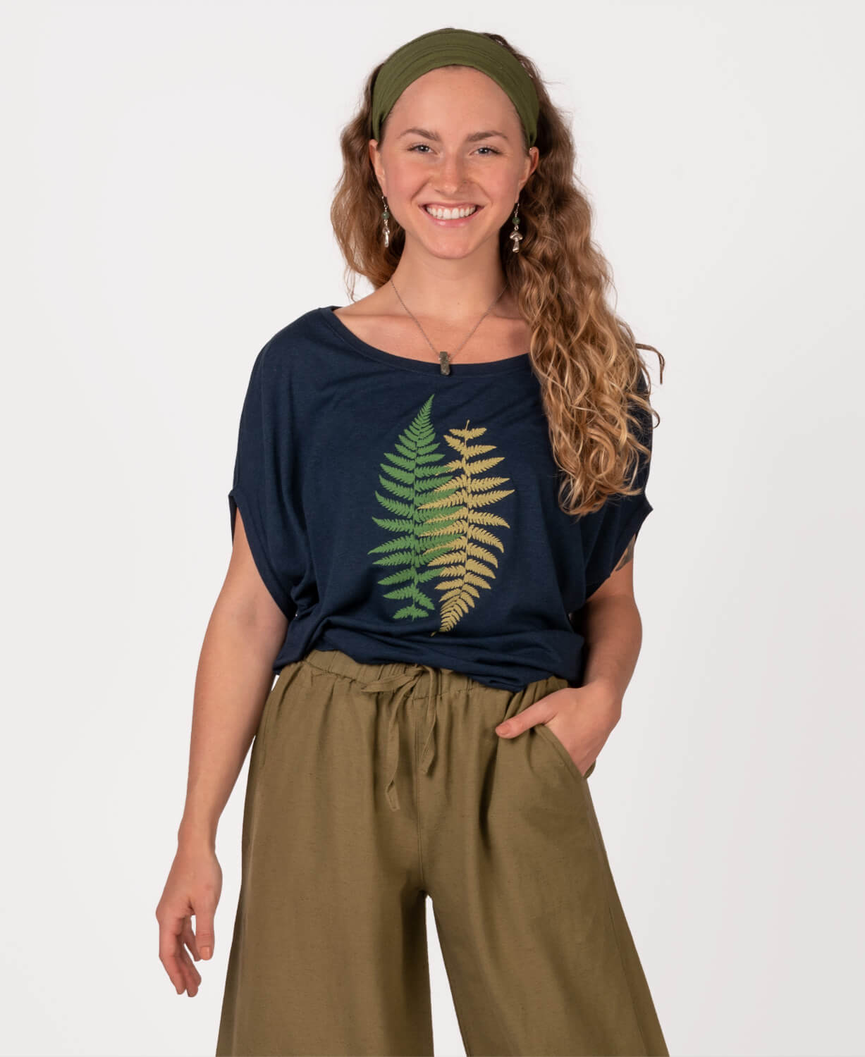 Ferns Bamboo Dolman Top Women