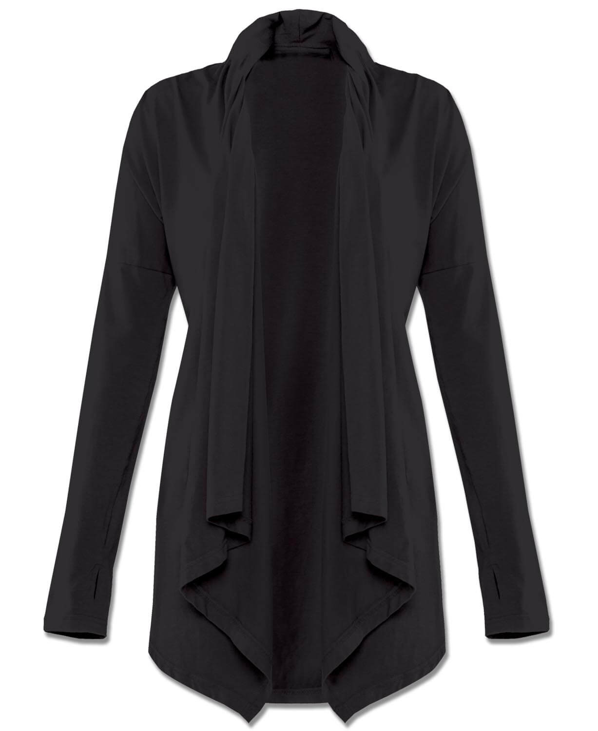 Crescent Moon Draped Cardigan