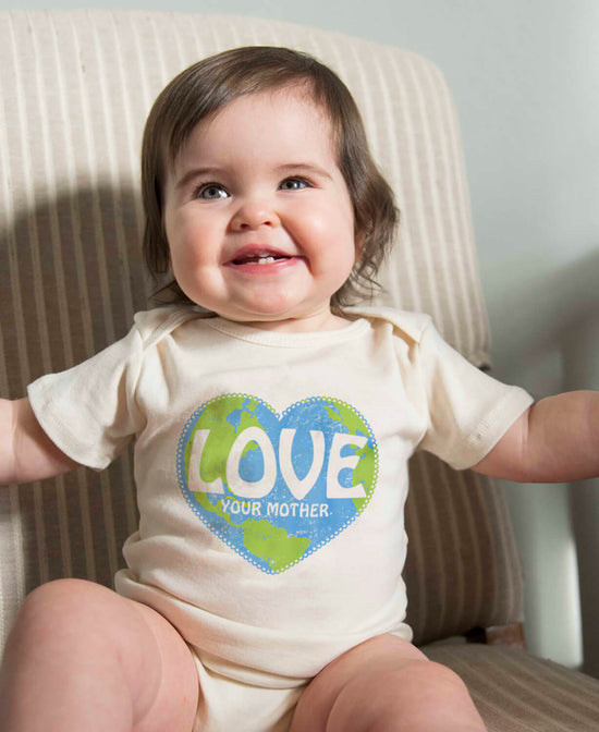 Love Your Mother Baby Bodysuit - Love Your Mother Onesie | Organic Baby Bodysuit | Soul Flower