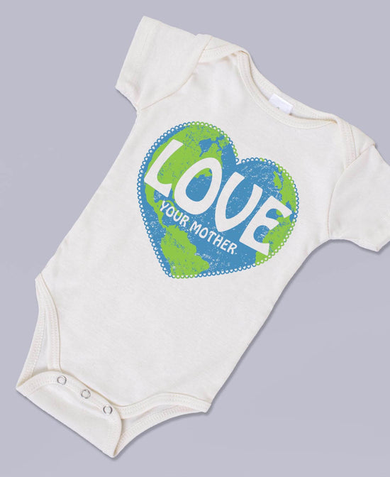 Love Your Mother Baby Bodysuit - Love Your Mother Onesie | Organic Baby Bodysuit | Soul Flower