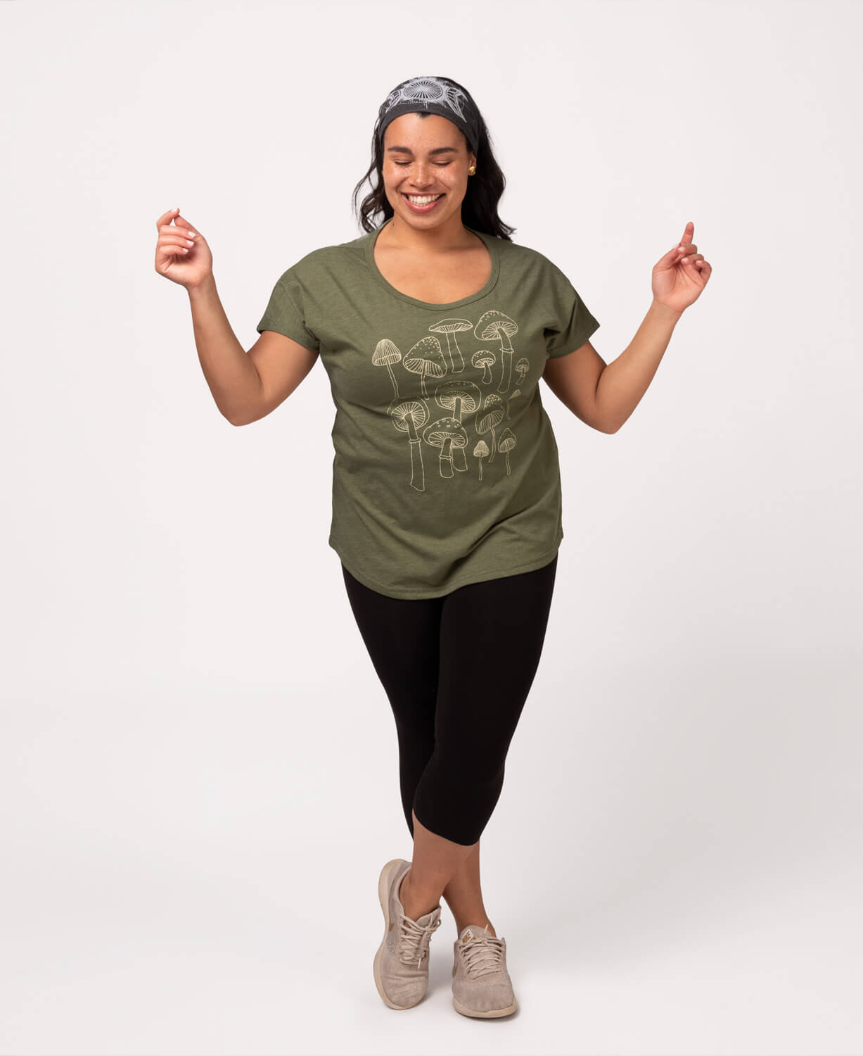 Mushrooms Slouch Top Women