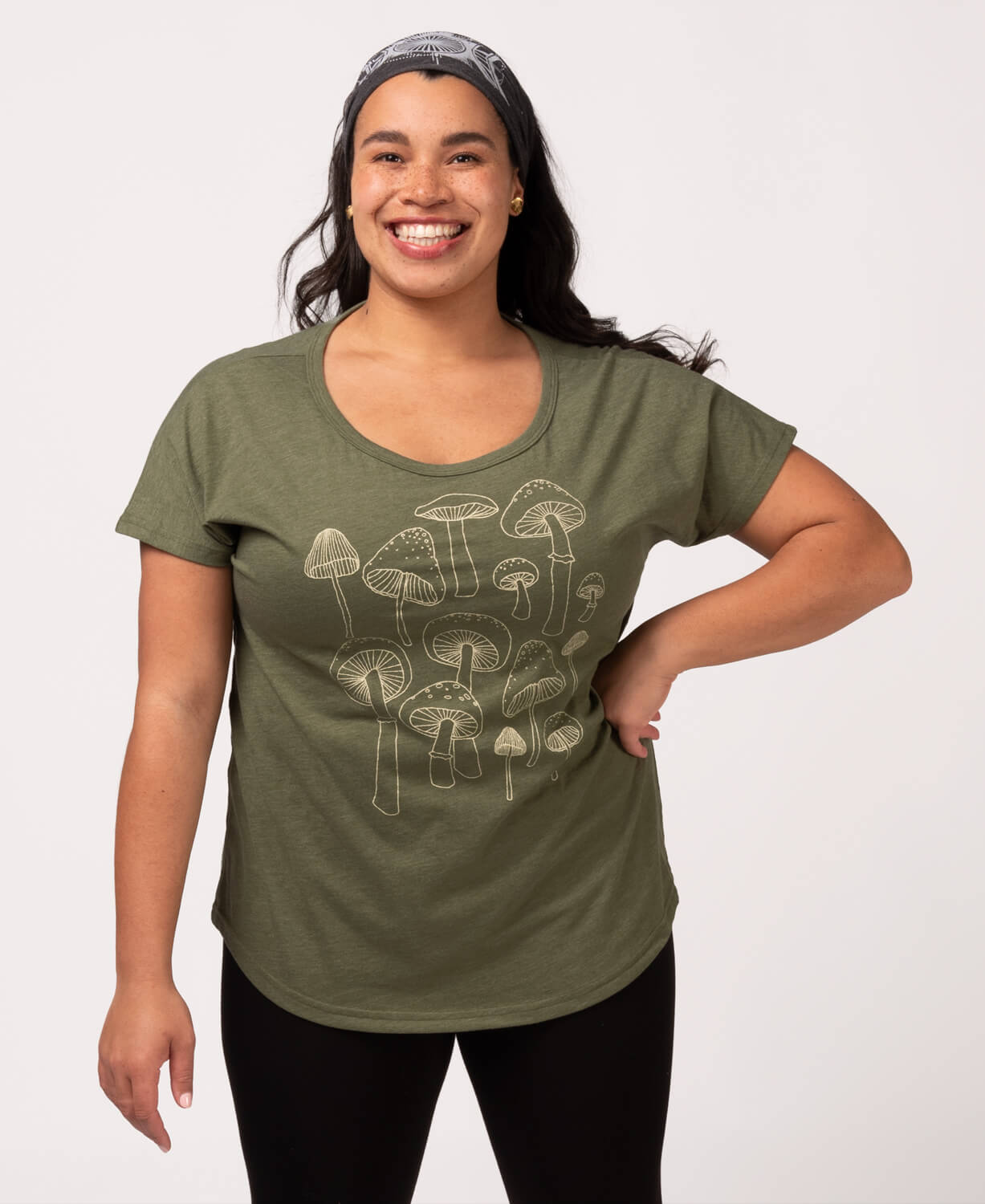 Mushrooms Slouch Top Women