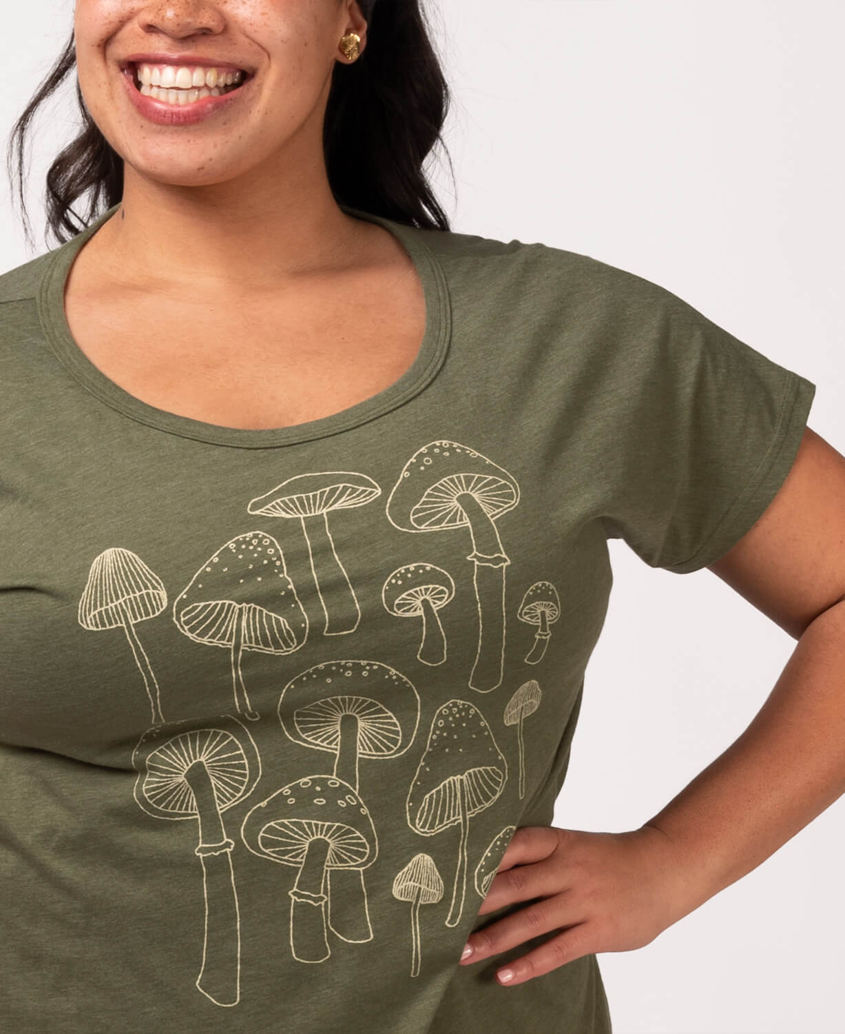 Mushrooms Slouch Top Women