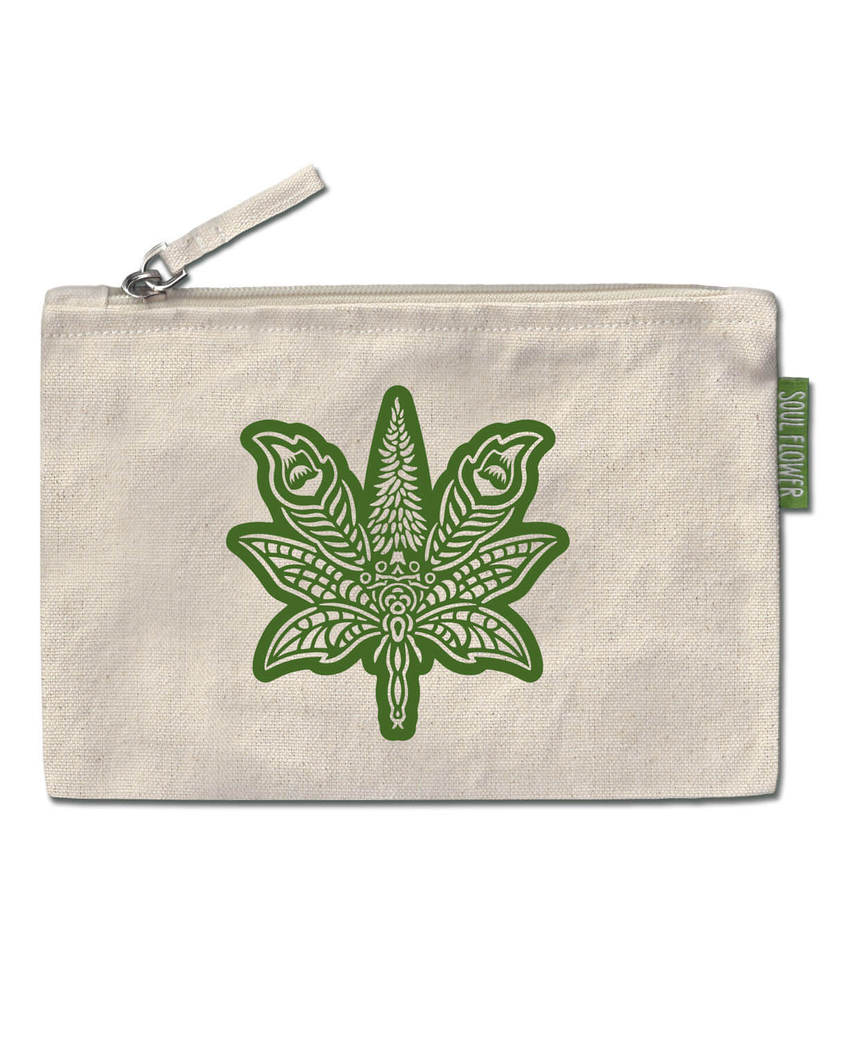 Sacred Cannabis Large Zipper Pouch