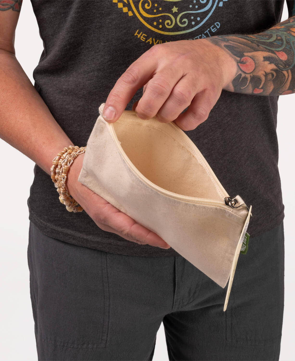 Not All Who Wander Large Zipper Pouch