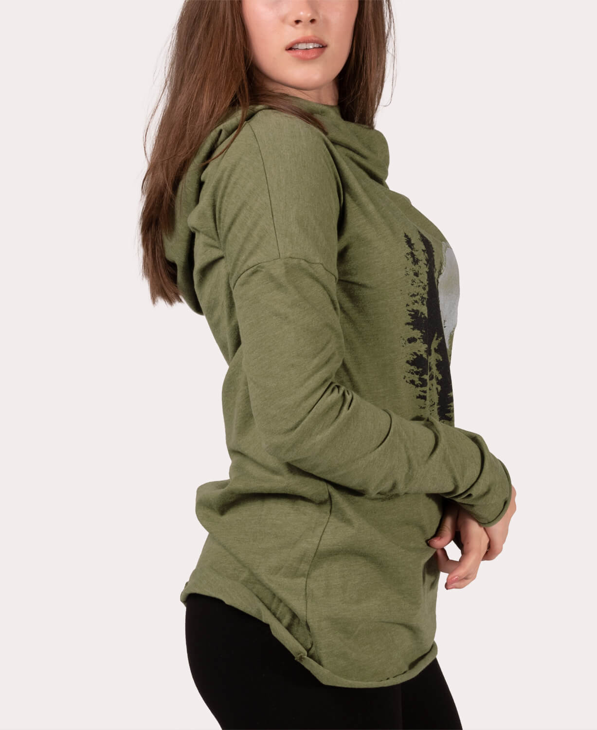 North Woods Cowl Yoga Hoody Women