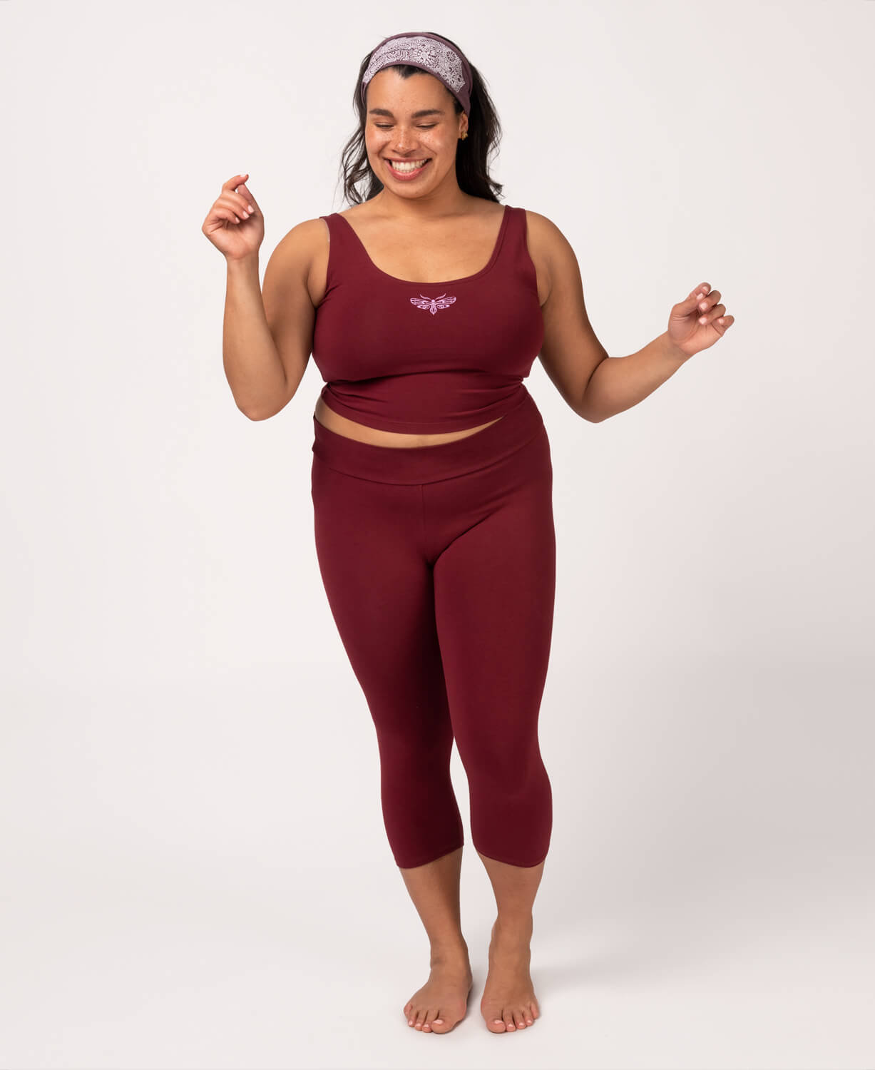 Closeout! Mini Moth Organic Cropped Leggings Women