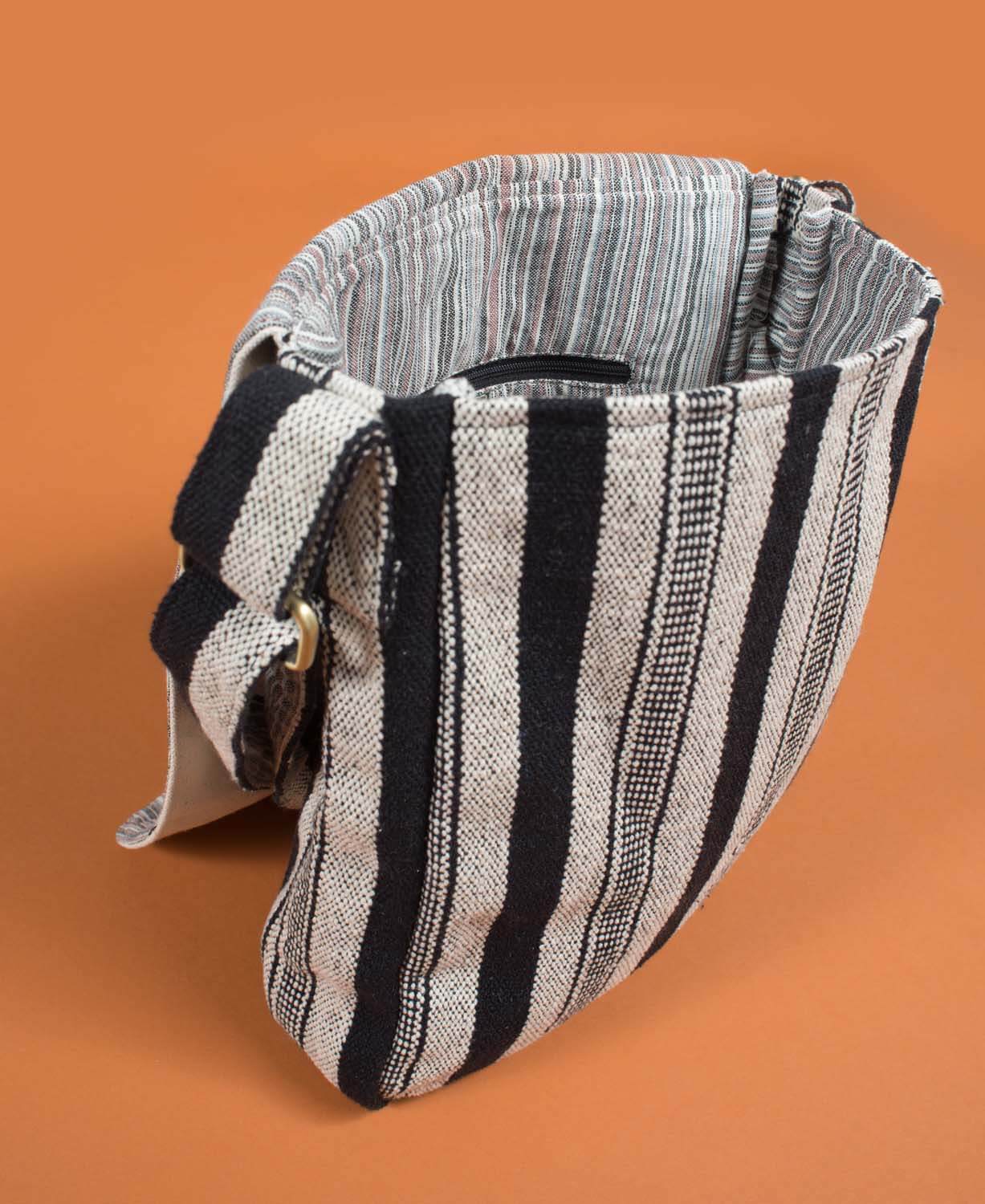 Magic Mushrooms Canvas Messenger Bag - Natural