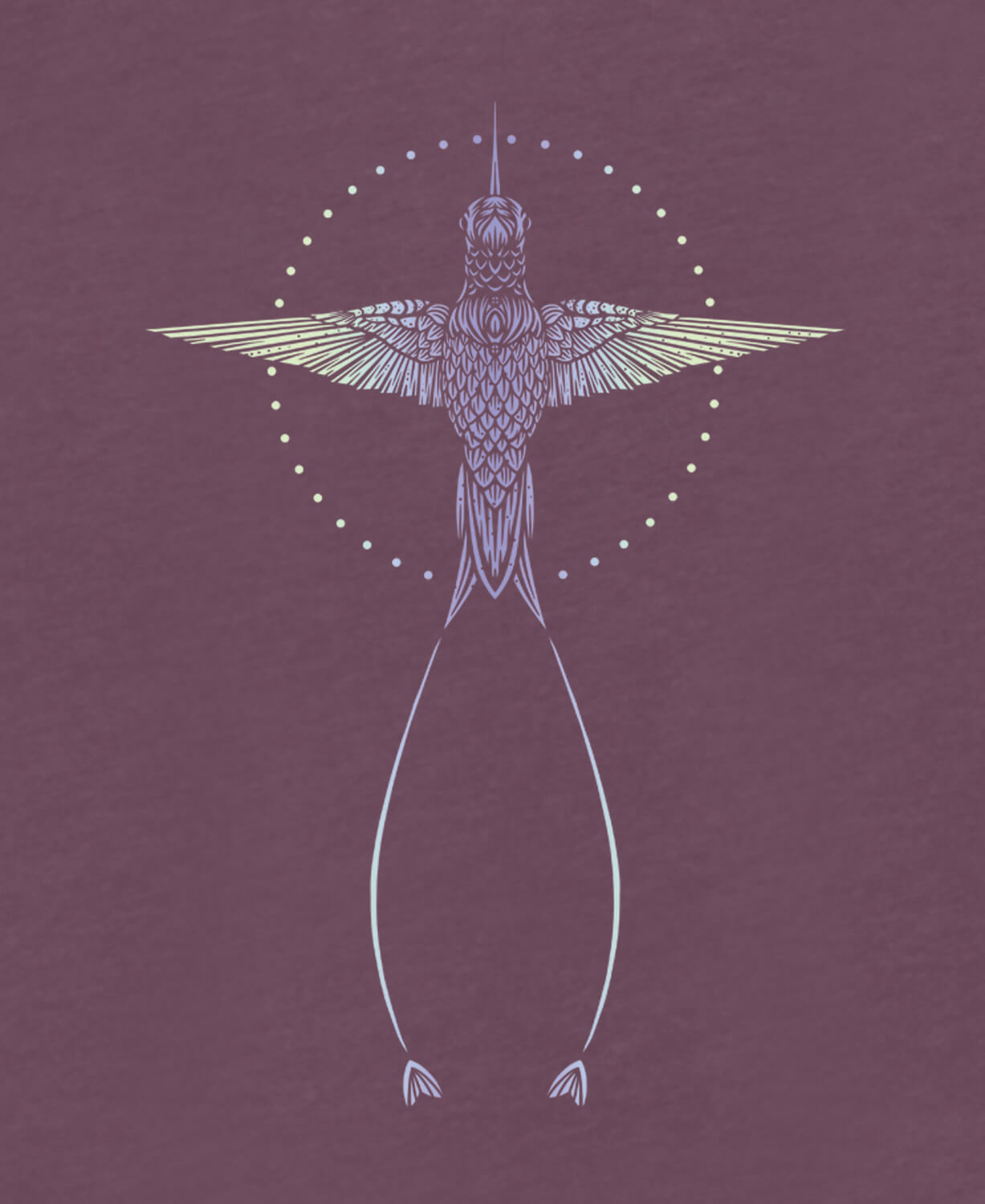 Hummingbird Recycled Racerback Tank