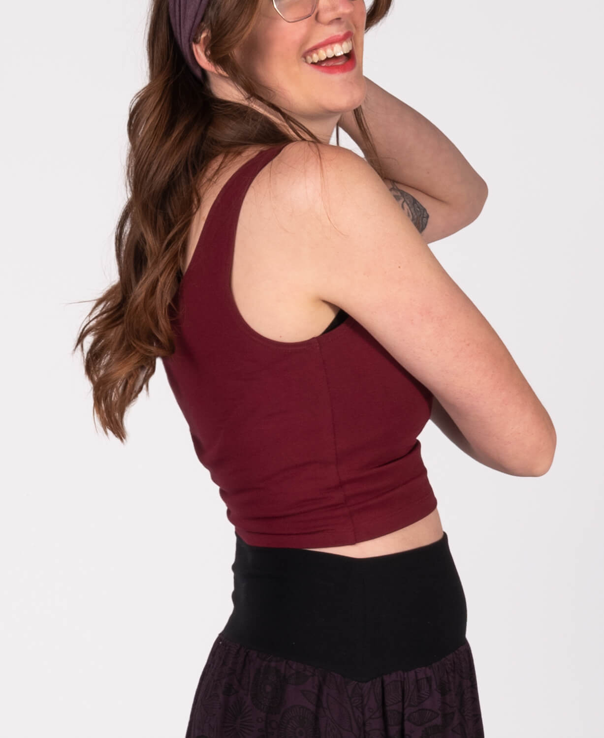 Closeout! Mini Moth Organic Cropped Tank Top Women