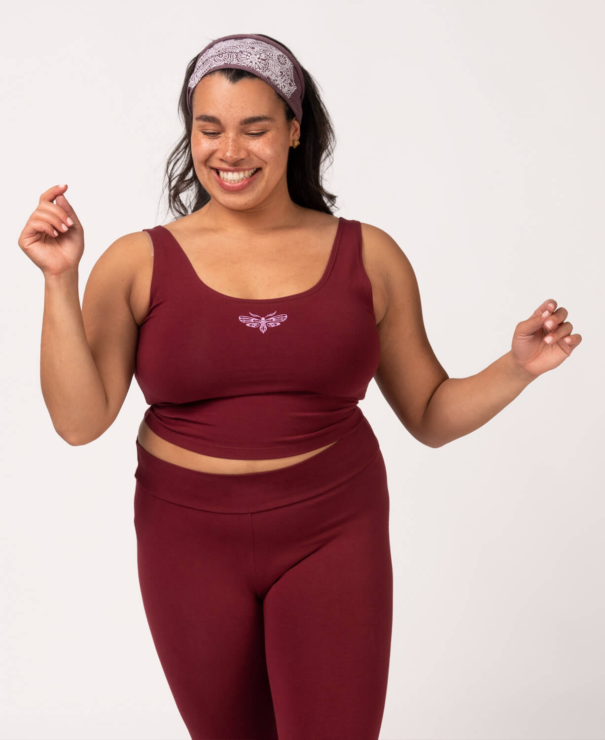 Closeout! Mini Moth Organic Cropped Tank Top Women