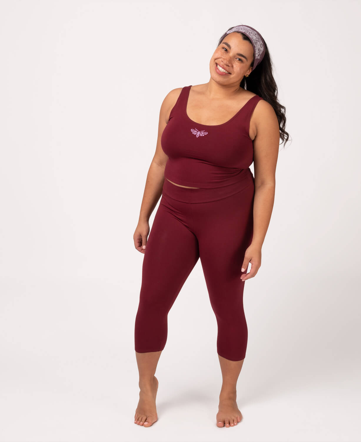 Closeout! Mini Moth Organic Cropped Tank Top Women